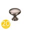 Sapphire Alpha Series 1 in. Modern Satin Nickel Round Cabinet Hardware Knob 20-Pack SP-1145-K-SN-20 - alternate 1